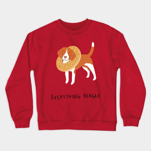 Everything Beagle Crewneck Sweatshirt by Megan Roy